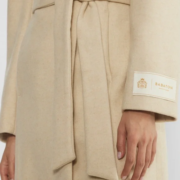 Aritzia Babaton The Connor Long Coat Virgin Wool - Picture 3 of 6